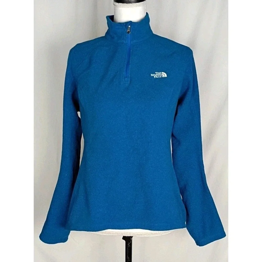 The North Face Fleece Jacket Womens Size Medium Blue Zip Up‎